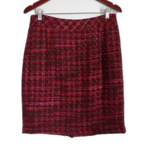 Coldwater Creek Lined Pencil Skirt Womens size 10 Tweed Wrap Professional Career - Picture 1 of 10
